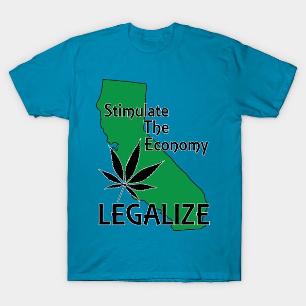 California Legalize Cannabis T-Shirt by CannaBerry